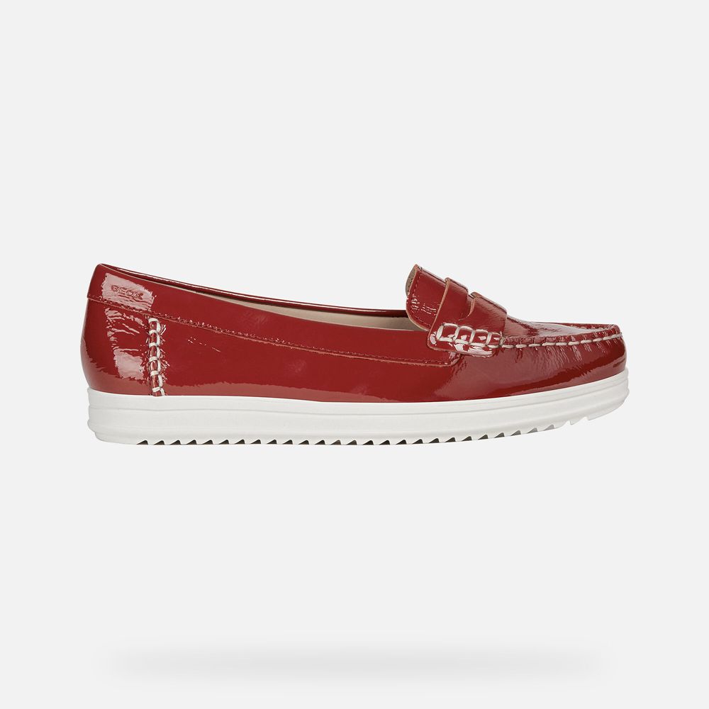 Mocassin Geox Genova - Rouge - Femme 492315-MRI